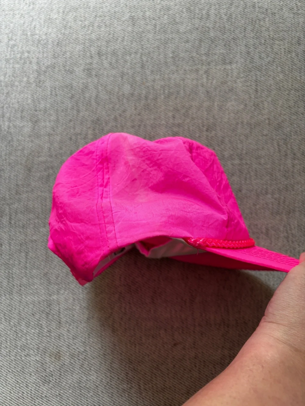 Vintage Shingle Shack Daytona Beach Florida 80s Hat Rope Snapback Hot Pink